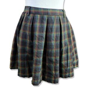 ⭐️HOT TOPIC Rainbow Pleated Plaid Schoolgirl Mini Skirt